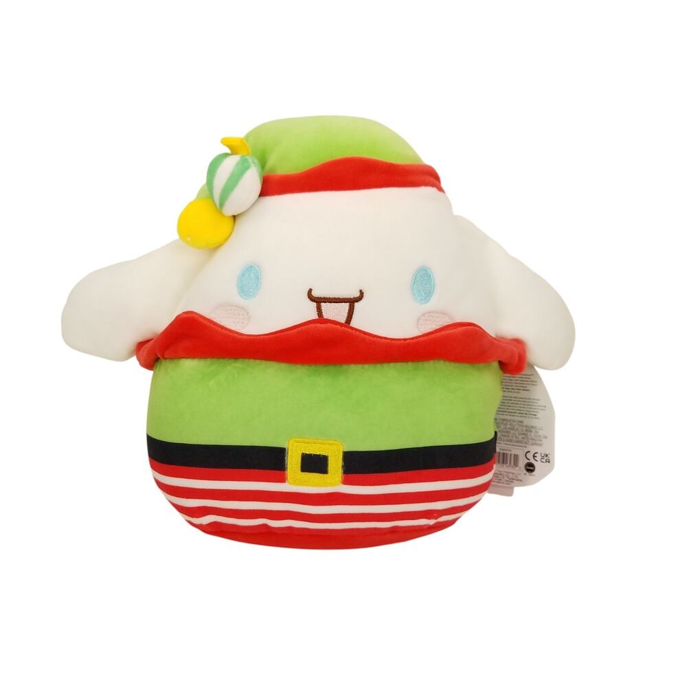 Squishmallows Cinnamoroll Sanrio Hello Kitty Christmas Elf Plush Kelly Toy